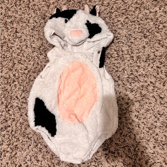 Pottery Barn Kids Cow Costume - Black, White, and Pink - Picture 2 of 6